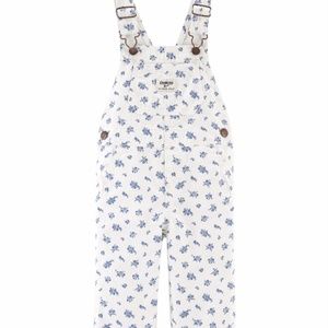 Osh Kosh Gently Used Floral Overalls 12M